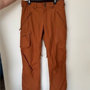 Burton Men's Dryride insulated snow pants in Burnt Orange